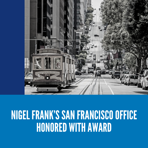Nigel Frank’s San Francisco office honored with award