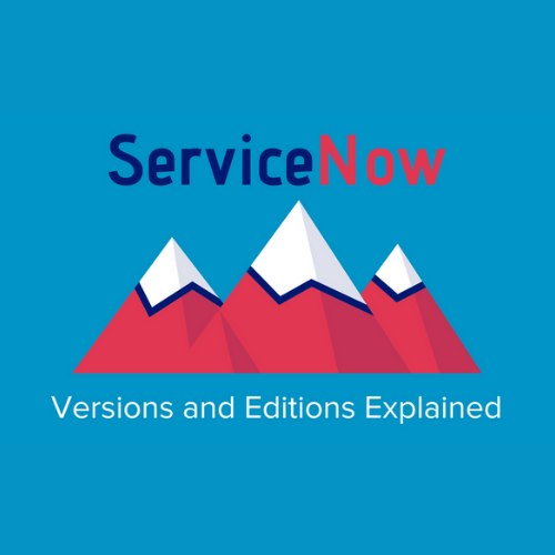 ServiceNow versions and editions explained